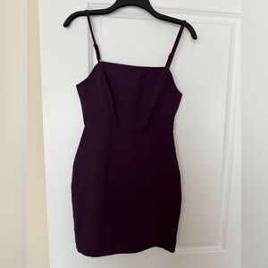 BCBG plum purple mini dress formal semi formal